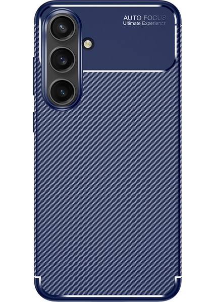 Samsung Galaxy S25 Fe Kılıf Negro Karbon Fiber Dizayn Silikon + Ekran Koruyucu