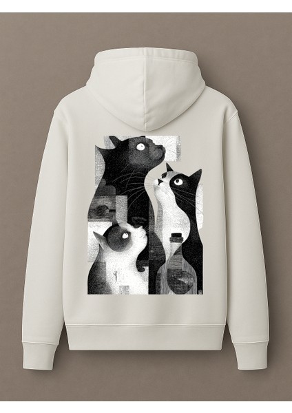 Black & White Cats - Unisex Hoodie