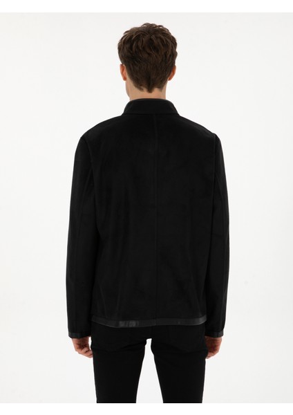 Erkek Siyah Suni Deri Mont 50314571-VR046