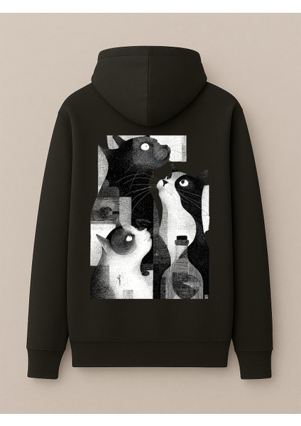 Black & White Cats - Unisex Hoodie