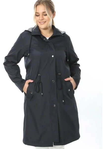 Kadın Büyük Beden Uzun Astarlı Trençkot fırsatları
