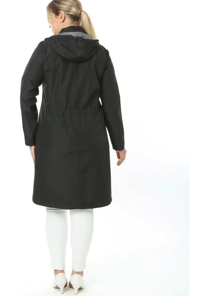 Kadın Büyük Beden Uzun Astarlı Trençkot indirimleri