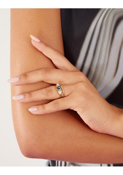 2 x Oval Gem Stackın Blue modelleri