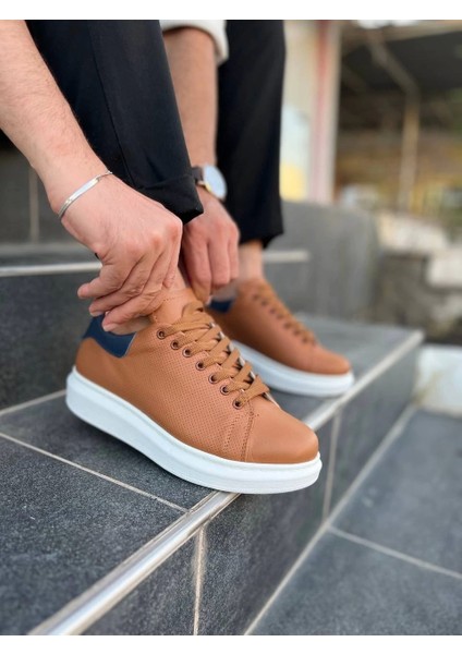 Kb-Dx3 Kuback Taba Deri Günlük Erkek Ayakkabı modelleri