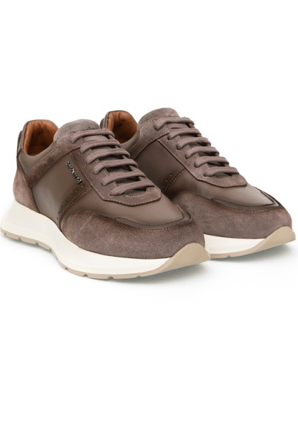 Erkek Kahverengi Eva Taban %100 Deri Sneaker Ayakkabı 50312358-VR029 modelleri