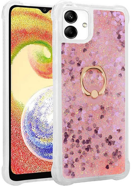 Galaxy A04 Kılıf Omsy Milce Kapak-Pembe