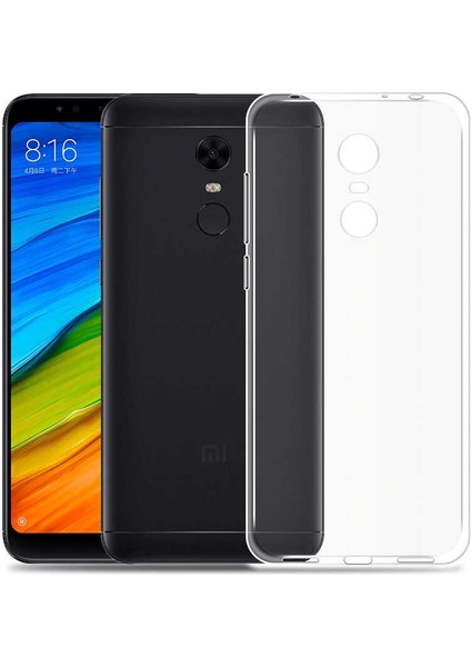 Xiaomi Redmi 5 Plus Kılıf Omsy Süper Silikon Kapak-Renksiz