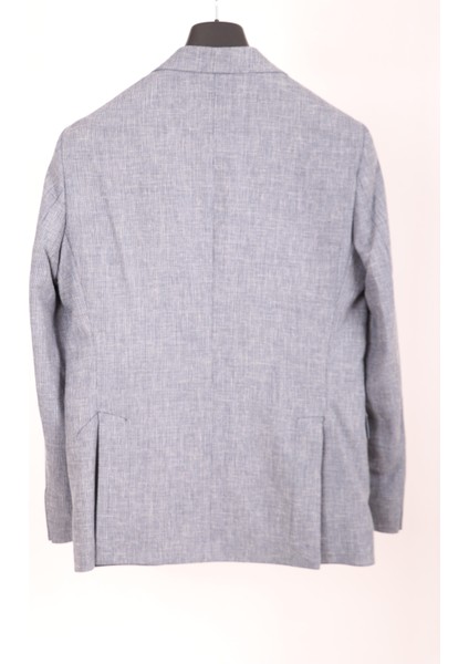 Errkek Mavi Keten Dokulu Spor Ceket fiyatları