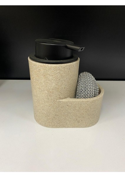 Polyresin Süngerli Tezgah Üstü Sıvı Sabunluk – Mutfak & Banyo Deterjanlık