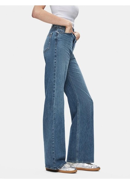 Vıonne H Lorwen Wash Wide Leg Kadın Jean Pantolon fırsatları