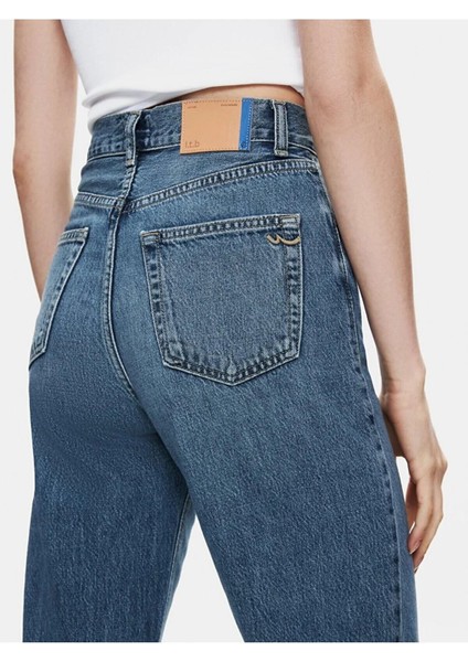 Vıonne H Lorwen Wash Wide Leg Kadın Jean Pantolon indirimleri