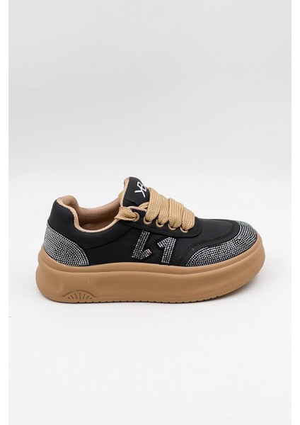 Kristebell Ithal Özel Seri Kadın Sneaker Ayakabbı KB1002 - Siyah - 36