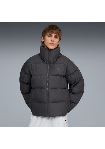 Synthetic Puffer Erkek Gri Ceket.44