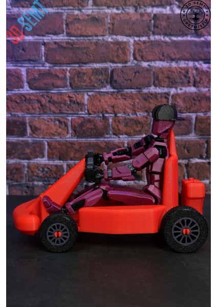 3D Dummy Figür | Hareketli, Pozlanabilir Koleksiyon Modeli | Go-Kart Versiyon modelleri