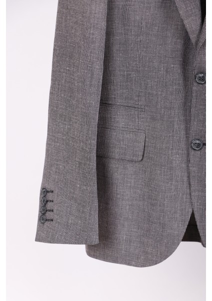 Erkek Gri Keten Dokulu Spor Ceket fiyatları