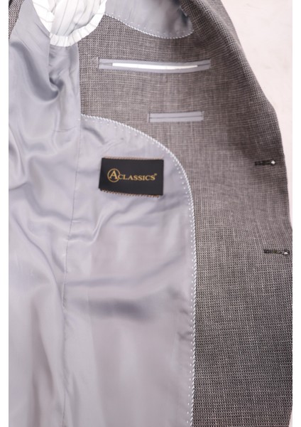 Erkek Gri Keten Dokulu Spor Ceket fırsatları