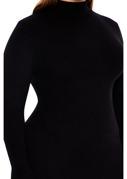 Plus Size Mini Kazak Elbise modelleri