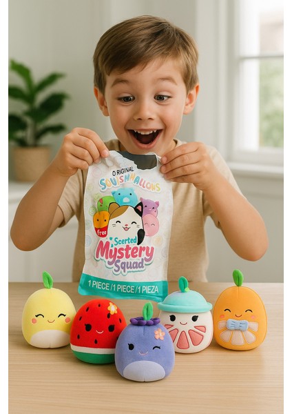 2 Adet Sürpriz Kokulu Squishmallows Mystery Squad Meyve Temalı Sürpriz Paket - 2 Adet - 13 cm fiyatları