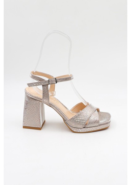 Kadın Çapraza Çapraz Abiye Ayakkabı PM08 Rose