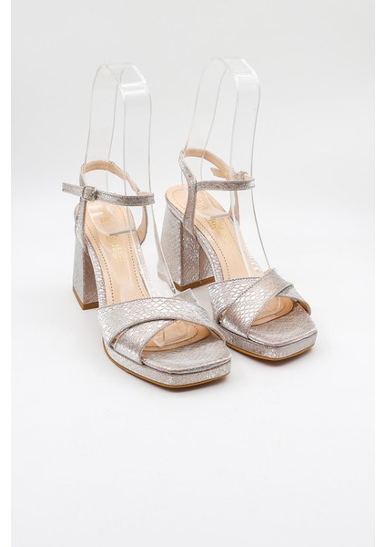 Kadın Çapraza Çapraz Abiye Ayakkabı PM08 Rose fırsatları