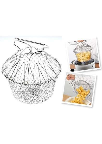Chef Basket Çok Fonksiyonlu Pratik Süzgeç fiyatları