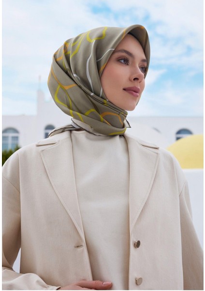 %100 Sura Ipek Eşarp 4113D 34