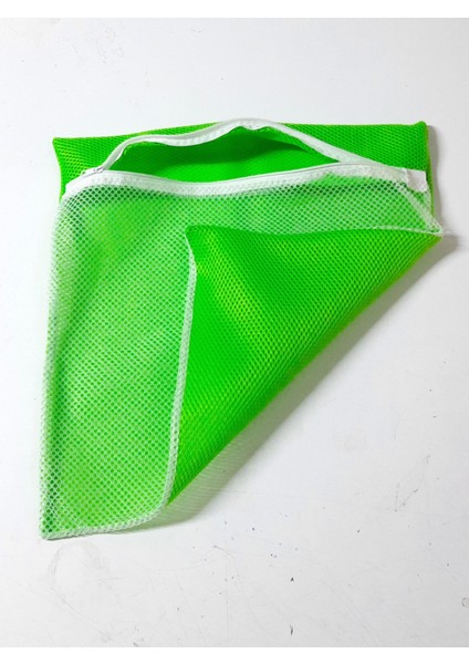 Yeşil - Fermuarlı - Hassas Çamaşır Terlik Ayakkabı Yıkama Filesi Büyük Boy indirimleri