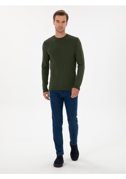 Erkek Açık Mavi Slim Fit Pamuk Liyosel Karışımlı Jean Pantolon 50308673-VR033 fırsatları