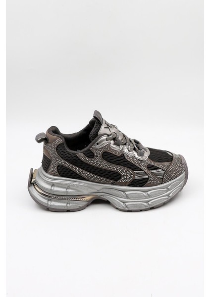 Kristebell Ithal Özel Seri Kadın Taşlı Sneaker Ayakkabı KB1030 - Siyah - 36