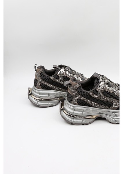 Kristebell Ithal Özel Seri Kadın Taşlı Sneaker Ayakkabı KB1030 - Siyah - 36 fiyatları