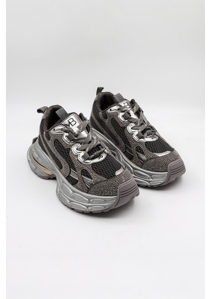 Kristebell Ithal Özel Seri Kadın Taşlı Sneaker Ayakkabı KB1030 - Siyah - 36 fırsatları