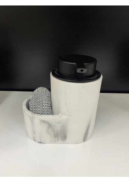 Polyresin Süngerli Tezgah Üstü Sıvı Sabunluk – Mutfak & Banyo Deterjanlık