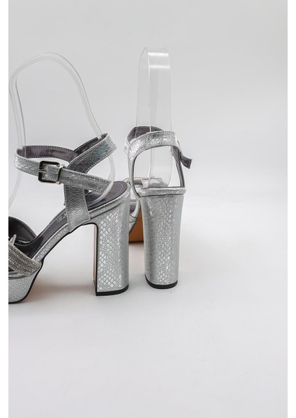 Kadın Topuklu Ayakkabı PM08 Gümüş modelleri