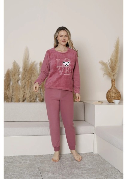 Kadın Pijama Takımı Peluş