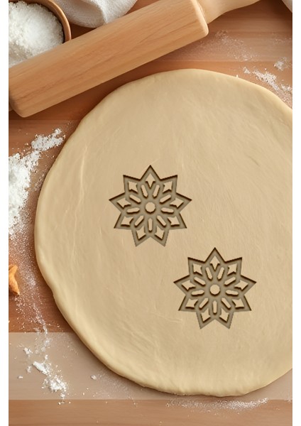 Çiçek Kurabiye Kalıbı, Hamur Şekillendirici, Bisküvi Kalıbı, Kolay Kesim Ucu