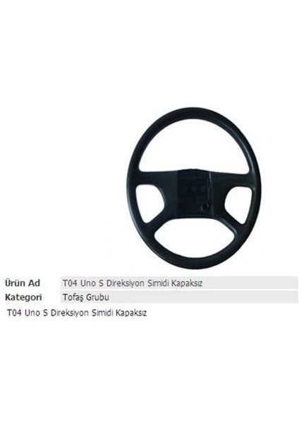 0100 - Direksiyon Simidi Uno S Em Kapaksız 00011