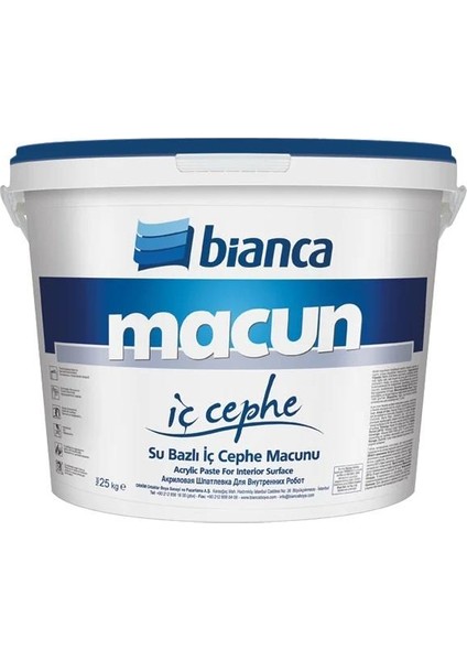 Iç Cephe Macunu 25 kg Sarı