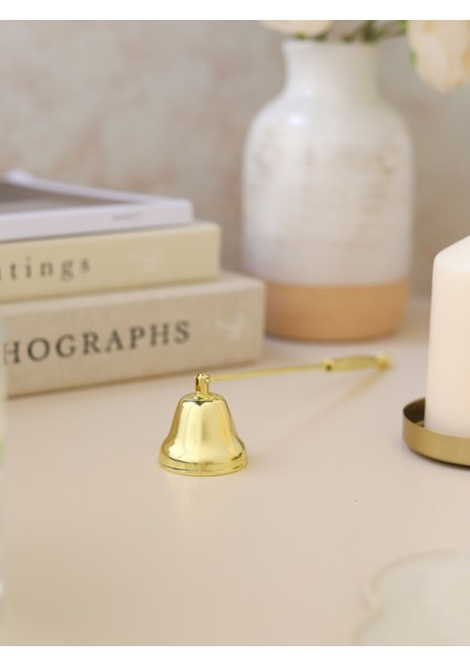 Mum Söndürme Aleti - Pirinç Malzeme Gold Mum Söndürücü 20 cm Uzunluğunda fiyatları