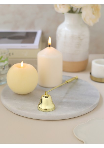 Mum Söndürme Aleti - Pirinç Malzeme Gold Mum Söndürücü 20 cm Uzunluğunda modelleri