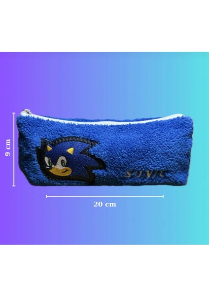 Sonic Baskılı Fermuarlı Kalem Kutusu Mavi fırsatları