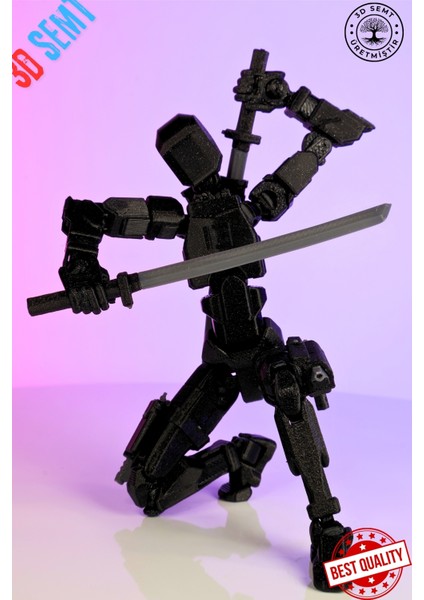 3D Dummy Figür | Hareketli, Pozlanabilir Koleksiyon Modeli | Silahlı Versiyon modelleri