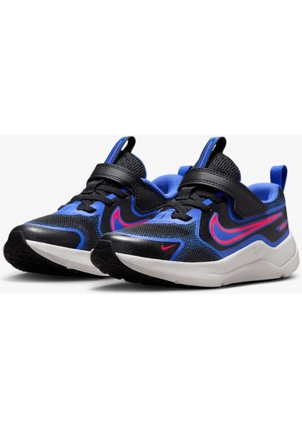 Cosmic Runner (Ps) Çocuk Mavi Lastik Bagcıklı ve Cırtlı Sneaker Koşu Ayakkabısı - HM4400 - 002