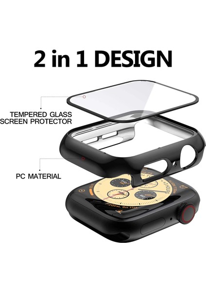 Apple Watch Se 3 Uyumlu Parlak Kasa ve Ekran Koruyucu Şık Görünüm Sert Pc Shine Kasa modelleri
