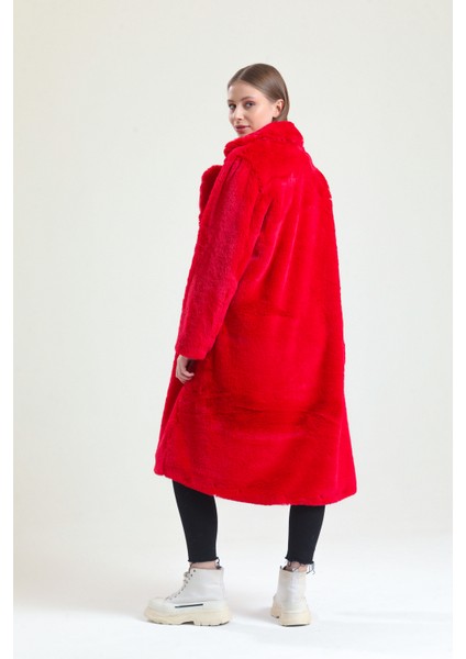 Ingiliz Yaka Peluş Kürk Manto fırsatları