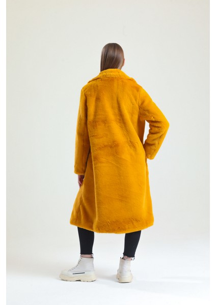 Ingiliz Yaka Peluş Kürk Manto modelleri