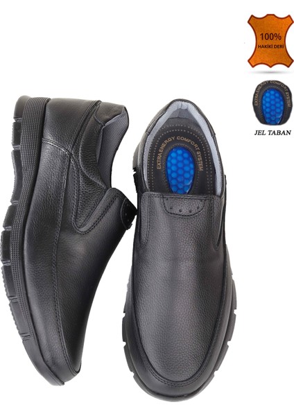 U2 Bağcıksız Ortopedik Taban Deri Kışlık Erkek Ayakkabı
