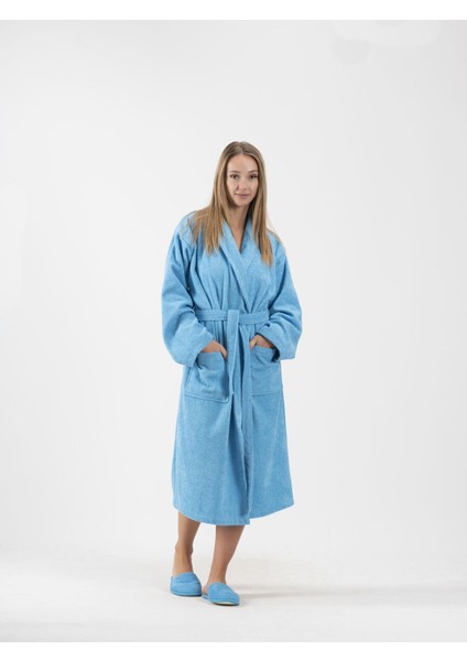 Cottonverse 3'lü Bornoz Seti - %100 Pamuk Bornoz , Saç Bonesi , Saç Bandı Unısex modelleri