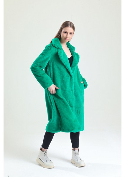 Ingiliz Yaka Peluş Kürk Manto modelleri