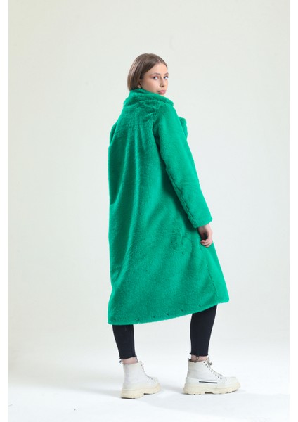 Ingiliz Yaka Peluş Kürk Manto fırsatları