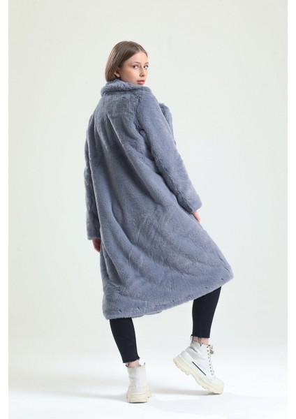 Ingiliz Yaka Peluş Kürk Manto fırsatları